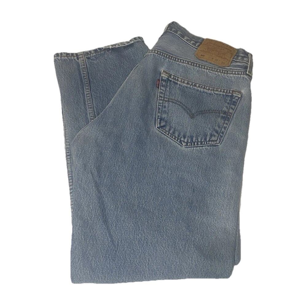 Levi’s 501 Vintage Button Fly Straight Leg Denim Jeans Size 33/30